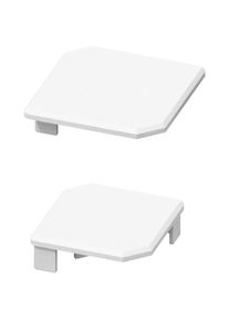TraumGarten SYSTEM ensemble de capuchons pour poteau d'angle &agrave; serrage blanc g&uuml;nstig