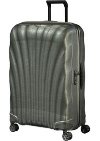 Hartschalen-Trolley Samsonite "C-LITE, verschiedene Gr&ouml;&szlig;en und Farben", Damen, Gr. B/H/T: 51cm x 75cm x 31cm 94 l, gr&uuml;n (metallic gr&uuml;n), Polypropylen, unifarben, Koffer Hartschalen-Trolley, mit arretierbarem und versenkbarem Druckknopf-Trolleysystem