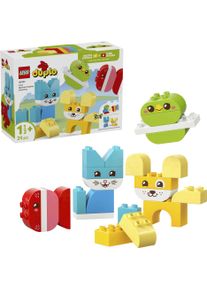 Konstruktionsspielsteine Lego "3-in-1 Kreative Tiere (10477), Lego DUPLO My First", bunt, Spielbausteine, Kinder, Kunststoff, Konstruktionsspielsteine, Made in Europe