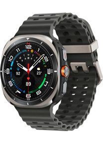 Smartwatch Samsung "Galaxy Watch Ultra (2025)", silber (schwarz, titanium silber), Smartwatches, 47, 4G (LTE), Smartwatch