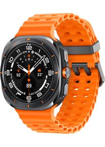 Smartwatch Samsung "Galaxy Watch Ultra (2025)", grau (orange, titanium gray), Smartwatches, 47, 4G (LTE), Smartwatch