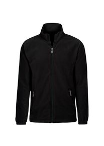 Fleecejacke TRIGEMA "TRIGEMA Fleecejacke", Damen, Gr. S, schwarz, Fleece, 100% Polyester, lang, Jacken Fleecejacke