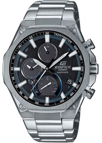 Smartwatch CASIO EDIFICE "EQB-1100D", silber (edelstahlfarben, edelstahlfarben), Smartwatches, Herren, Smartwatch, Solaruhr, Armbanduhr, Herrenuhr,Bluetooth, Edelstahlarmband,Saphirglas
