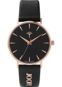 JOOP! Quarzuhr JOOP, rosa (schwarz, ros&eacute;goldfarben), Armbanduhren, Damen, Quarzuhr, Armbanduhr, Damenuhr, analog, Lederarmband