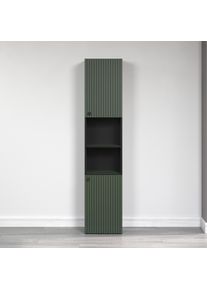 Hochschrank Welltime "Amrum", gr&uuml;n, B:40cm H:186cm T:31cm, Schr&auml;nke, Hochschrank, Badezimmerschrank mit und ohne Schublade - (B/T/H) 40-70/31/186 cm