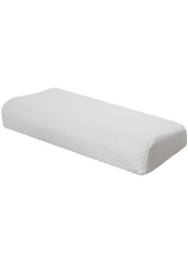 Nackenst&uuml;tzkissen Beco "Vario Soft", wei&szlig;, B:33cm H:11,5cm L:63cm, Bezug: 100% Polyester. F&uuml;llung: 100% Polyurethan, Kopfkissen, Nackenst&uuml;tzkissen, mit zwei unterschiedlichen H&ouml;hen und H&auml;rten