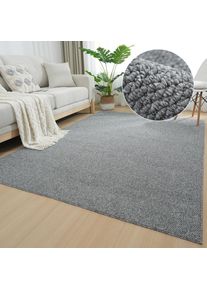 Teppich OTTO HOME "Lilia" Gr. 6, grau (grau, meliert), B:200cm H:5mm L:290cm, Kunstfaser, Teppiche, Teppich, Sisal-Optik, uni, waschbar, Wohnzimmer, Schlafzimmer, Esszimmer