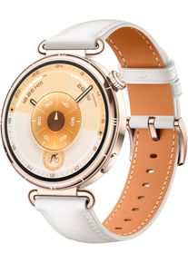 Smartwatch Huawei "WATCH GT6 41 mm", wei&szlig;, silber wei&szlig;, Smartwatches, 1,32 &Prime;, Smartwatch, Bis zu 14 Tagen Akkulaufzeit, Fahrrad-Features, Umfassend kompatibel