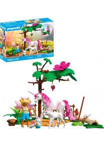 Konstruktions-Spielset Playmobil "Zauberhafter Einhorn-Stall f&uuml;r Mama und Fohlen (71839), Princess Magic", bunt, Spielbausteine, Kinder, Kunststoff, Konstruktions-Spielset, Made in Europe