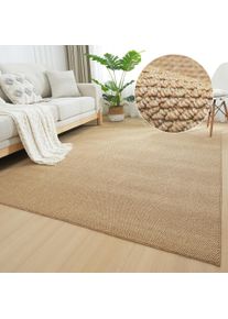 Teppich OTTO HOME "Lilia" Gr. 3, gold (goldfarben), B:120cm H:5mm L:180cm, Kunstfaser, Teppiche, Teppich, Sisal-Optik, uni, waschbar, Wohnzimmer, Schlafzimmer, Esszimmer, Topseller