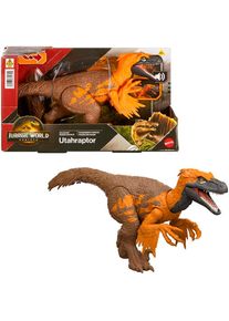 Actionfigur Mattel "Jurassic World, Rebirth, Wild Roar, Utahraptor", bunt, Spielfiguren, KinderB:30cm, Kunststoff, Actionfigur, B:30cm