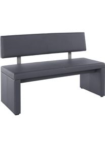 Sitzbank OTTO HOME "Charissa", grau, B:180cm H:90cm T:53cm, Sitzb&auml;nke, Sitzbank, mit Lehne, Breite 140, 160 oder 180 cm