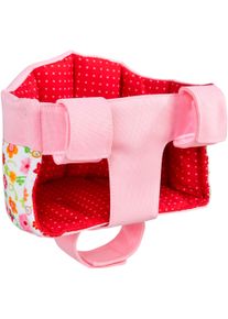 Puppen Fahrradsitz Haba "Blumenwiese", rosa, Puppenausstattungen, KinderB:21,5cm H:13cm T:25,5cm, Polyester, gemustert, Puppen Fahrradsitz, B:21,5cm H:13cm T:25,5cm