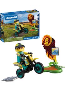 Konstruktions-Spielset Playmobil "Offroad Motorrad (72065), City Action", bunt, Spielbausteine, Kinder, Kunststoff, Konstruktions-Spielset, Made in Europe