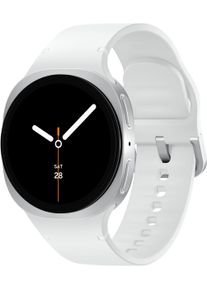 Smartwatch Samsung "Galaxy Watch 8", silber, Smartwatches, 40,mit eSIM, Smartwatch