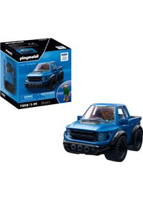 Konstruktions-Spielset Playmobil "Playmobil X Ford F-150 Raptor (71858), Cars", blau, Spielbausteine, Kinder, Kunststoff, Konstruktions-Spielset, Made in Europe