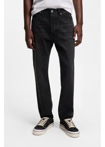 Regular-fit-Jeans Hugo "Jonah", Herren, Gr. 33, L&auml;nge 34, grau (dunkelgrau021), Denim/Jeans, Obermaterial: 100% Baumwolle, unifarben, regular fit lang, Jeans Regular-fit-Jeans, regular fit