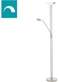 Eglo LED Stehlampe "BAYA LED", grau (nickelfarben), 3, H: 180cm, Leuchten, LED Stehlampe