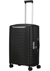Hartschalen-Trolley Samsonite "UPSCAPE, verschiedene Gr&ouml;&szlig;en und Farben", Damen, Gr. B/H/T: 47cm x 68cm x 28cm 75 l, schwarz, Polypropylen, gestreift, Koffer Hartschalen-Trolley, mit Volumenerweiterung, mit Tragegriff oben und seitlich