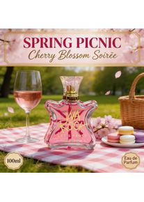 Spring Sakura Ylang-Ylang Fresh Women's Eau De Parfum 3.4oz, Bright Floral Woody Scent, Casual Spring Wear, Gentle Romantic Vibe