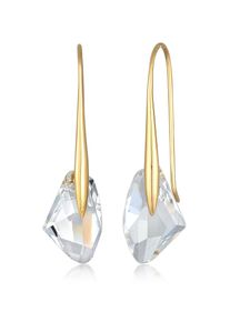 Paar Ohrh&auml;nger Elli "Ohrringe mit Kristallen Luxuri&ouml;s 925 Silber" Gr. 40, gold, Ohrringe, Damen, mit Stein, Silber 925 (Sterlingsilber), Paar Ohrh&auml;nger