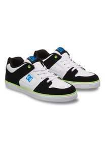 Sneaker DC Shoes "Pure Elastic", M&auml;dchen, Gr. 12(29), wei&szlig; (wei&szlig;, gr&uuml;n, schwarz), Obermaterial:55.4% Leder, 44.6% Synthetikmaterial., Schuhe Sneaker