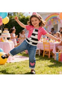 Carnival Costume Little Girl Cosplay Suits Black And White Stripe T-Shirt+Pants Cartoon Cat Sets Kids Disguise Cosplay Costume