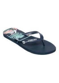 Sandale Quiksilver "Java Good Palm", Herren, Gr. 7(40), blau (blau 1), Obermaterial:Obermaterial: Synthetikmaterial / Au&szlig;ensohle: Moosgummi;, Schuhe Sandale