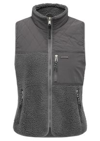 Pl&uuml;schweste Ragwear "Pl&uuml;schweste Junkin Bonded", Damen, Gr. L, grau (stone grau), Obermaterial: 100% Polyester PES. Futter: 100% Polyester PES. 100% Polyester PES., Westen Pl&uuml;schweste