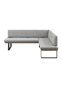 James Wood , Hellgrau , Holz, Metall, Textil , Eiche , vollmassiv , L-Form , 245x195 cm , in verschiedenen Gr&ouml;&szlig;en erh&auml;ltlich , Esszimmer, B&auml;nke, Polsterb&auml;nke