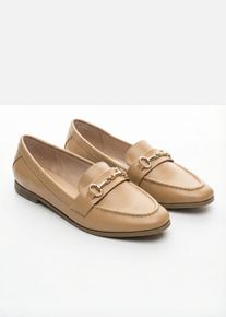 Loafers med sp&auml;nne - beige - storlek 42 - bonprix