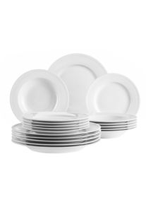 M&auml;ser Tafelservice M&Auml;SER "Arlona", wei&szlig;, 18, Geschirr-Sets, Tafelservice