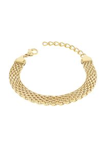 Armband Amor "Schmuck Geschenk", gelbgoldfarben, Armb&auml;nder, Damen, 20cm, Edelstahl, Armband