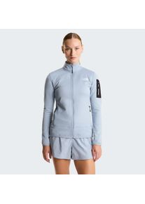 Fleecejacke The North Face "W MISTYESCAPE FLEECE", Damen, Gr. XS, frost grau, tnf schwarz, Obermaterial: 93% Polyester, 7% Elasthan, Jacken Fleecejacke, f&uuml;r Sport- und Outdooraktivit&auml;ten, dehnbares Material