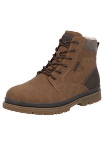 Winterstiefelette Rieker, Herren, Gr. 42, braun, dunkelbraun, Lederimitat, Textil, Basic, Schuhe Winterstiefelette, Winterboots, Schn&uuml;rboots mit Innenrei&szlig;verschluss und RiekerTex