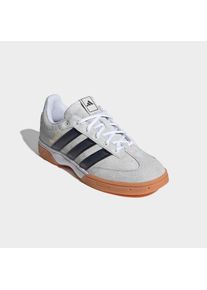 Hallenschuh adidas Performance "SPEZIALIST", Herren, Gr. 44,5, cloud wei&szlig;, core schwarz, grau two, Leder, Textil, Schuhe Hallenschuh, Handballschuh