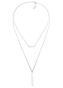 Silberkette Elli "Halskette Choker Layer Rechteck 925 Sterling Silber" Gr. 40, silber, Halsketten, Damen, Silber 925 (Sterlingsilber), Silberkette