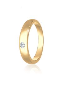 Perlenanh&auml;nger Elli DIAMONDS "Anh&auml;nger Anh&auml;nger Taufring Diamant Wei&szlig; Brillantschliff (0.005 ct) 585 Gelbgold" Gr. 12, gold, Schmuckanh&auml;nger, Damen, Gelbgold 585, Perlenanh&auml;nger