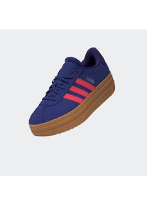Plateausneaker adidas Sportswear "VL COURT BOLD", Damen, Gr. 40, pure lila, solar turbo, collegiate lila, Leder, Synthetik, Schuhe Plateausneaker, inspiriert vom Design des adidas gazelle bold, f&uuml;r Jugendliche