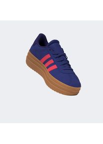 Plateausneaker adidas Sportswear "VL COURT BOLD", Damen, Gr. 38,5, pure lila, solar turbo, collegiate lila, Leder, Synthetik, Schuhe Plateausneaker, inspiriert vom Design des adidas gazelle bold, f&uuml;r Jugendliche