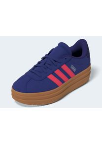 Plateausneaker adidas Sportswear "VL COURT BOLD", Damen, Gr. 35,5, pure lila, solar turbo, collegiate lila, Leder, Synthetik, Schuhe Plateausneaker, inspiriert vom Design des adidas gazelle bold, f&uuml;r Jugendliche