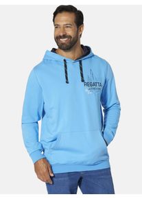 Kapuzensweatshirt Jan Vanderstorm "Sweatshirt GUNDBERT", Herren, Gr. L, blau, Obermaterial: 100% Baumwolle CO., Sweatshirts Kapuzensweatshirt