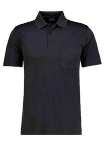 Poloshirt Ragman, Herren, Gr. M, schwarz, Piqu&eacute;, 61% Baumwolle, 39% Polyester, regular fit, ohne Ausschnitt, Shirts Poloshirt