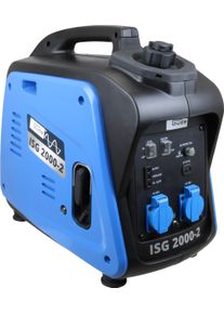 G&uuml;de Stromerzeuger G&Uuml;DE "ISG 2000-2", blau, B:27,5cm H:46,5cm T:53,5cm, Stromerzeuger, Stromerzeuger, inkl. zwei 230 V Steckdosen und Ladekabel