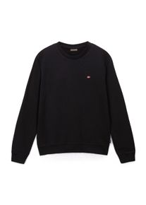 Sweatshirt Napapijri "Sweatshirt BALIS CREW 1", Herren, Gr. XL, schwarz, Obermaterial: 80% Baumwolle CO. 20% Polyester PES., Sweatshirts Sweatshirt