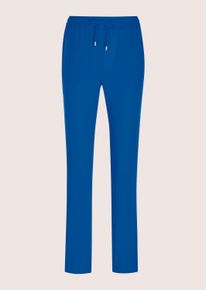 Madeleine Mode Jogger Pants MADELEINE "Joggpants Schlupfhose mit Bindeband", Damen, Gr. 38, N + K Gr, blau (royalblau), Obermaterial: 91% Polyester PES. 9% Elasthan EL., Modern, schmal, Hosen Jogger Pants, Edel Jogg Pants