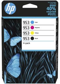HP Tintenpatrone "original HP 953 Druckerpatrone 6ZC69AE 4er-Pack c/m/y/b", schwarz, cyan, magenta, gelb, Tintenpatronen, Tintenpatrone