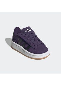 Sneaker adidas originals "CAMPUS 00S COMFORT CLOSURE ELASTIC LACES KIDS", M&auml;dchen, Gr. 26, aurora plum, core schwarz, cloud wei&szlig;, Leder, Synthetik, Schuhe Sneaker, f&uuml;r Babys und Kleinkinder aus Leder und Wildleder, mit Gummisohle