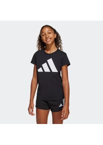 T-Shirt adidas Sportswear "JG BL TEE 160", M&auml;dchen, Gr. 152, schwarz-wei&szlig; (schwarz, wei&szlig;), Obermaterial: 100% Baumwolle, Rundhals, Shirts T-Shirt, f&uuml;r Kinder, mit Rundhalsausschnitt, aus Baumwolle, atmungsaktiv