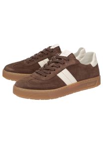 Sneaker Sioux "Tedroso-DA-717", Damen, Gr. 38UK5, braun, Obermaterial: 50% Kalbsveloursleder CAVL. 50% Lammnappaleder LANA. 100% Gummi rubber., Schuhe Sneaker